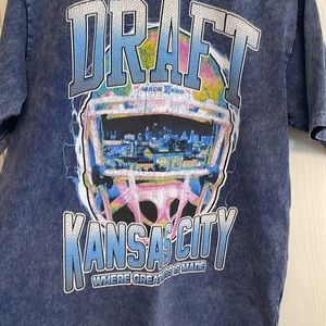 Denim colored NFL Draft Kansas City 2023 tshirts. Never worn.